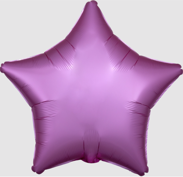Folienballon - Stern Satin Luxe Flamingo- ø 48cm